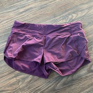 Lululemon speed shorts - purple